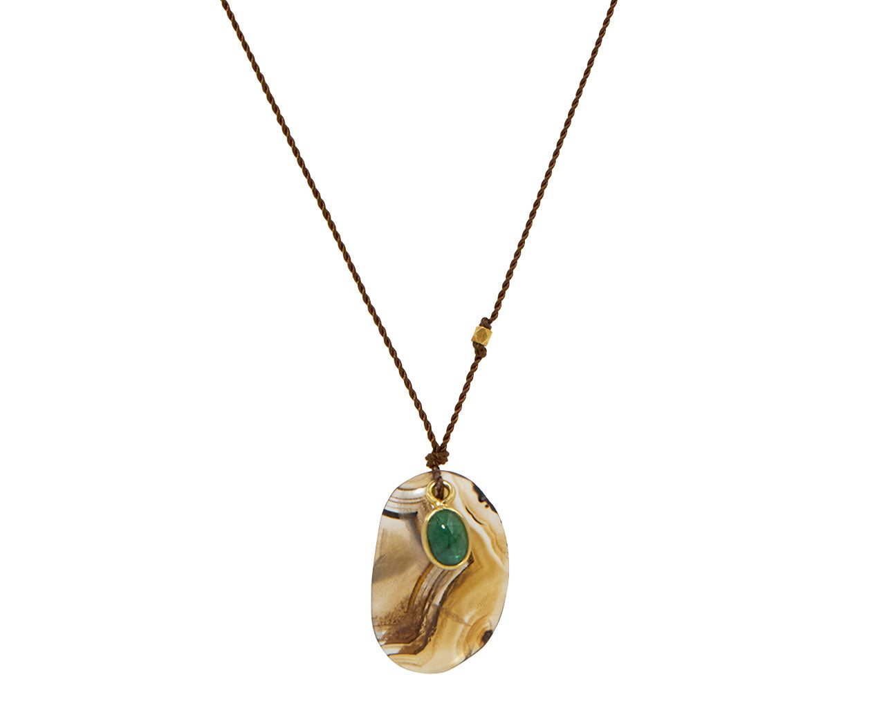 Round Citrine Necklace by Margaret Solow - NEWTWIST