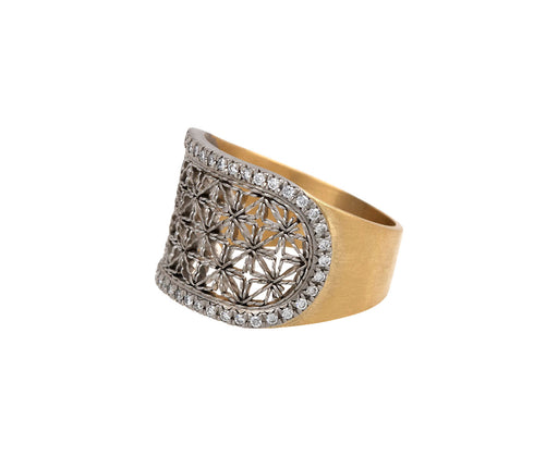 Micro Diamond Ellipse Ring