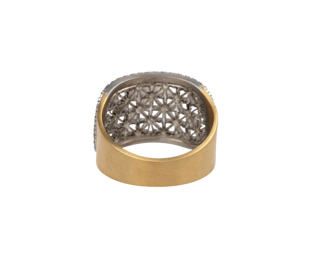 Micro Diamond Ellipse Ring