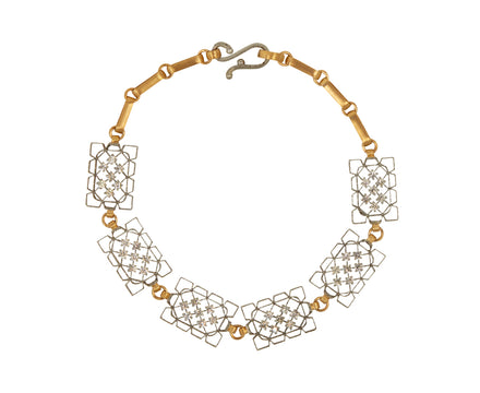 Nikolle Radi Diamond Lacy Frames Link Bracelet