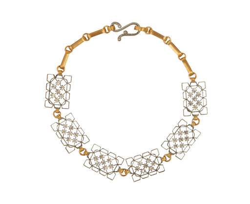 Nikolle Radi Diamond Lacy Frames Link Bracelet
