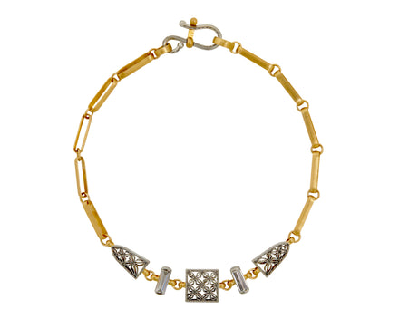 Baguette Diamond Damask Bracelet - TWISTonline 