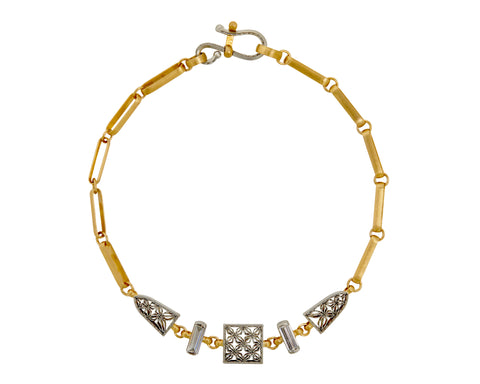 Baguette Diamond Damask Bracelet
