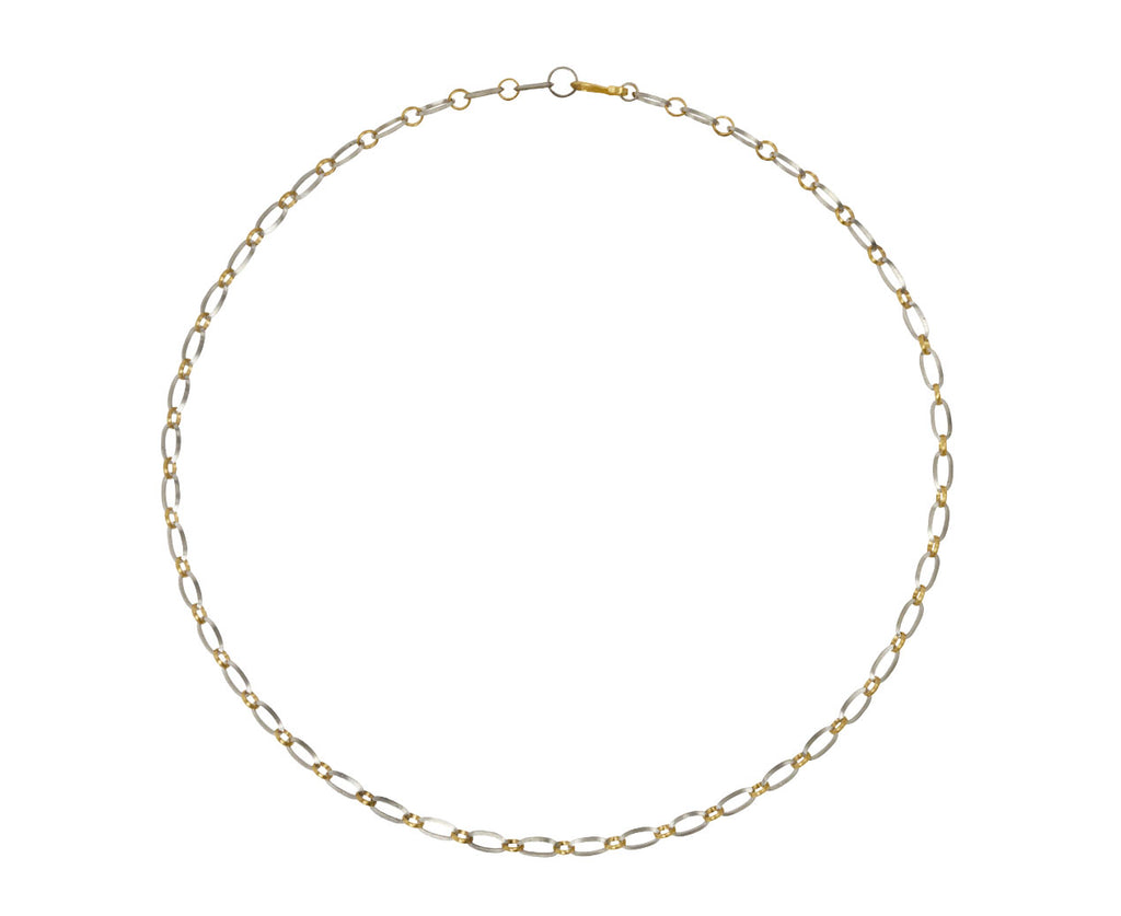 Platinum and Gold Mixed Link Necklace - TWISTonline 