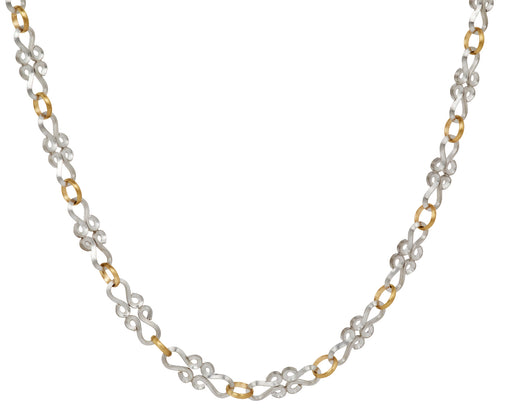 Platinum Volute Chain Necklace