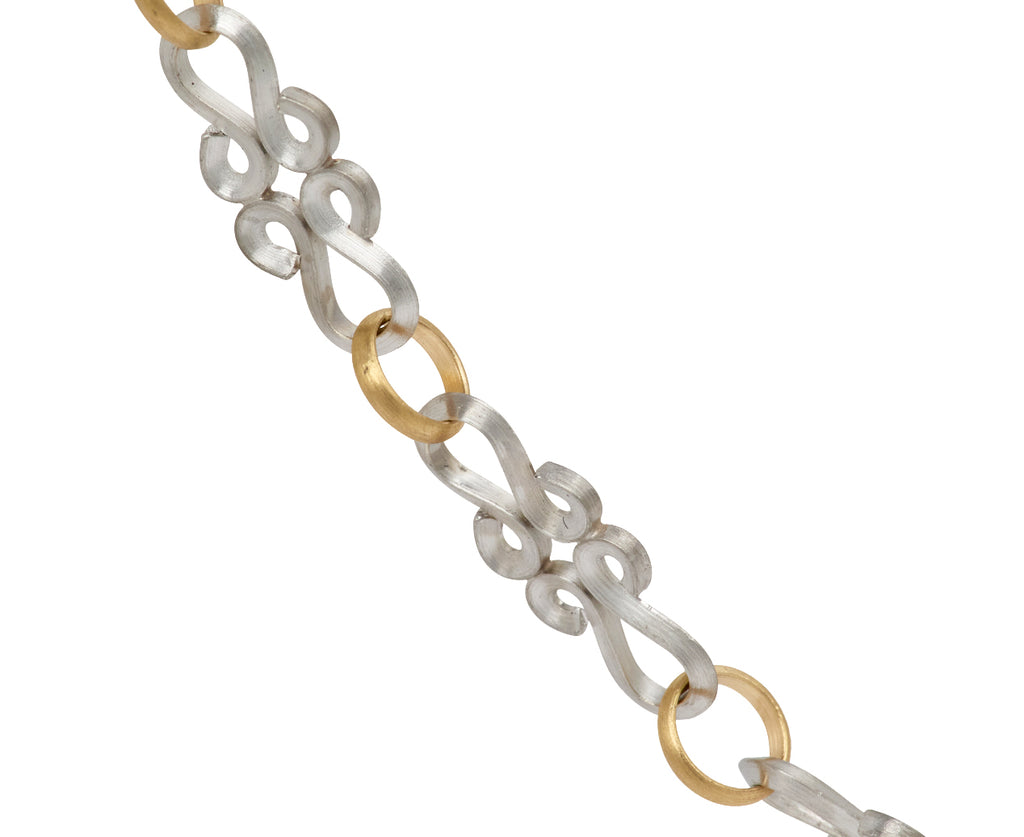 Platinum Volute Chain Necklace
