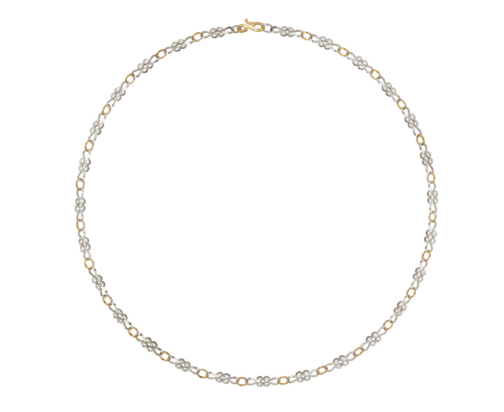 Platinum Volute Chain Necklace