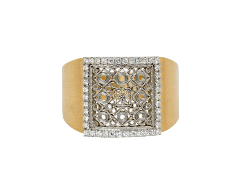 Nikolle Radi White Diamond Vault Ring