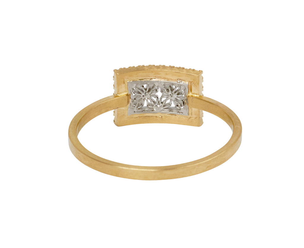 Nikolle Radi East-West Small Damask Ring - back