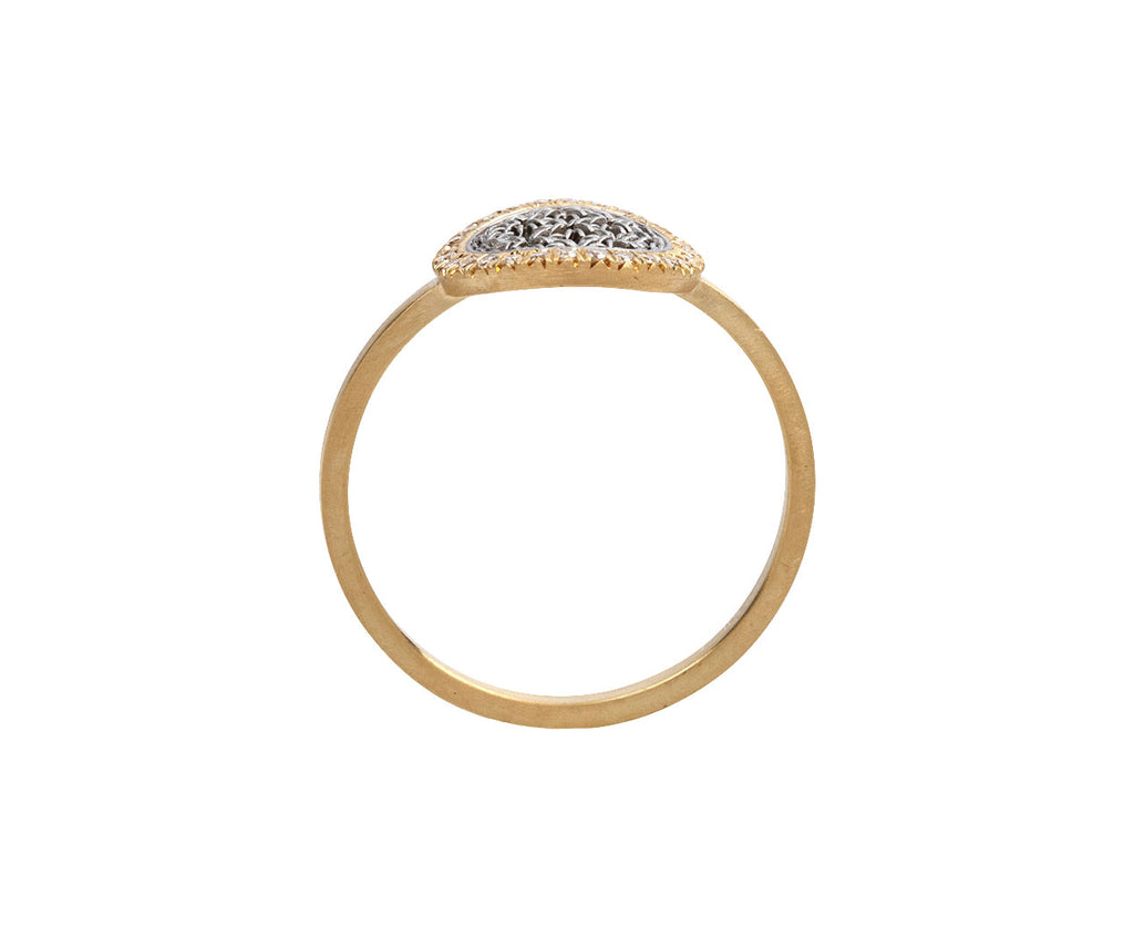 Small Diamond Damask Ring