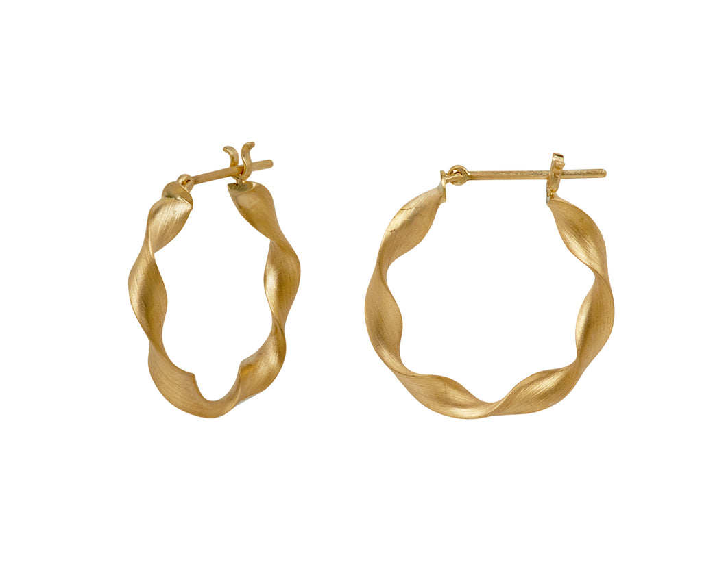 Nikolle Radi Scroll Hoop Earrings - side