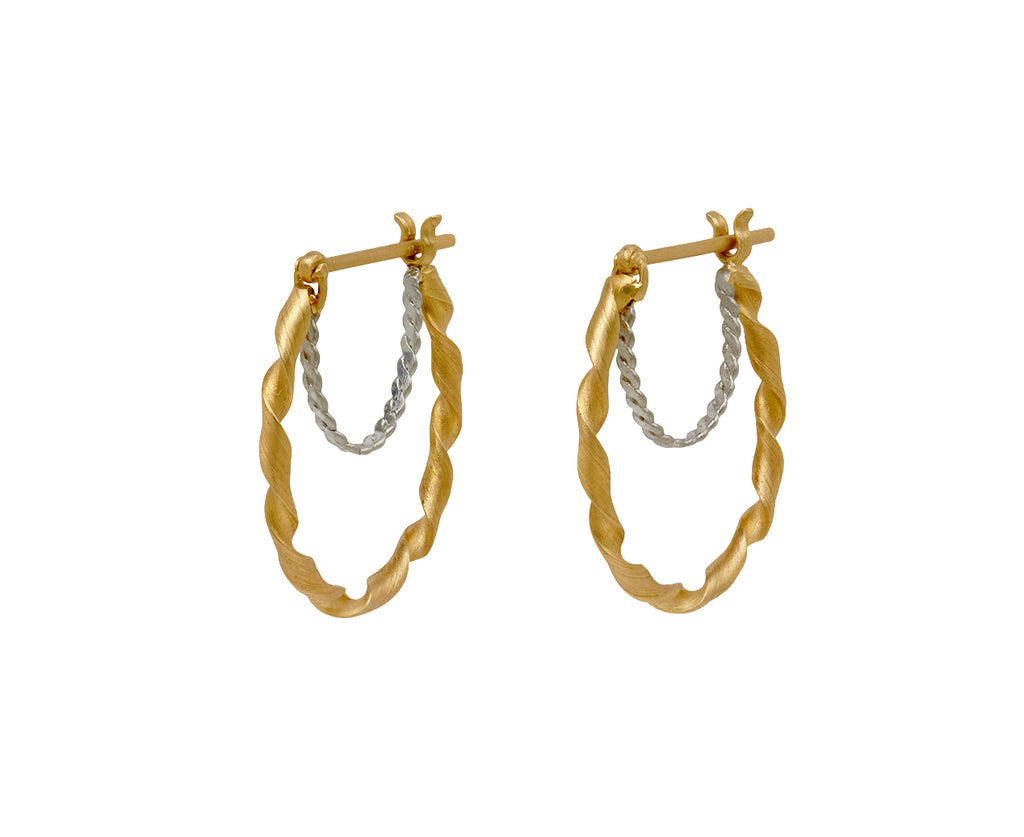 Nikolle Radi Oval Curl Hoop Earrings