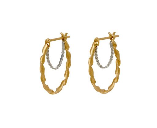 Nikolle Radi Oval Curl Hoop Earrings