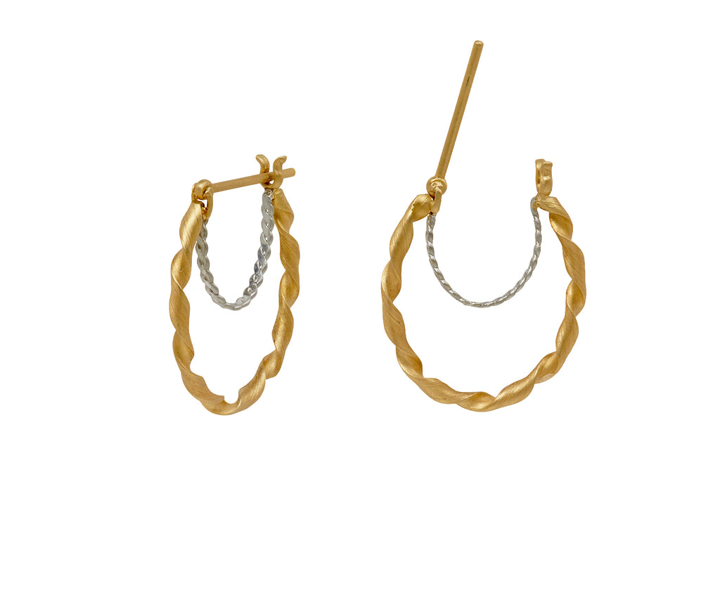 Nikolle Radi Oval Curl Hoop Earrings - closure