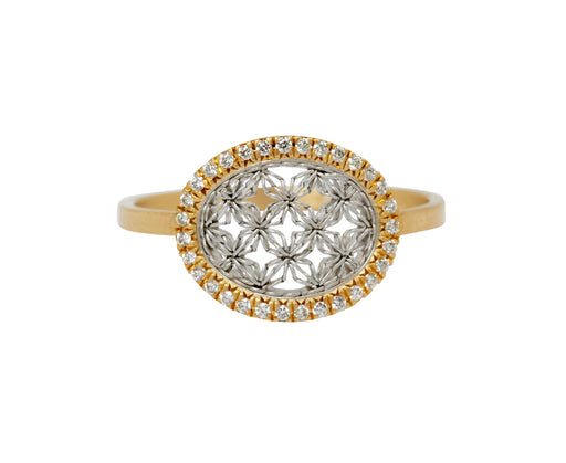 Nikolle Radi Small Oval Damask Ring