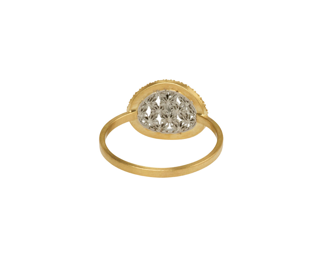 Small Oval Damask Ring