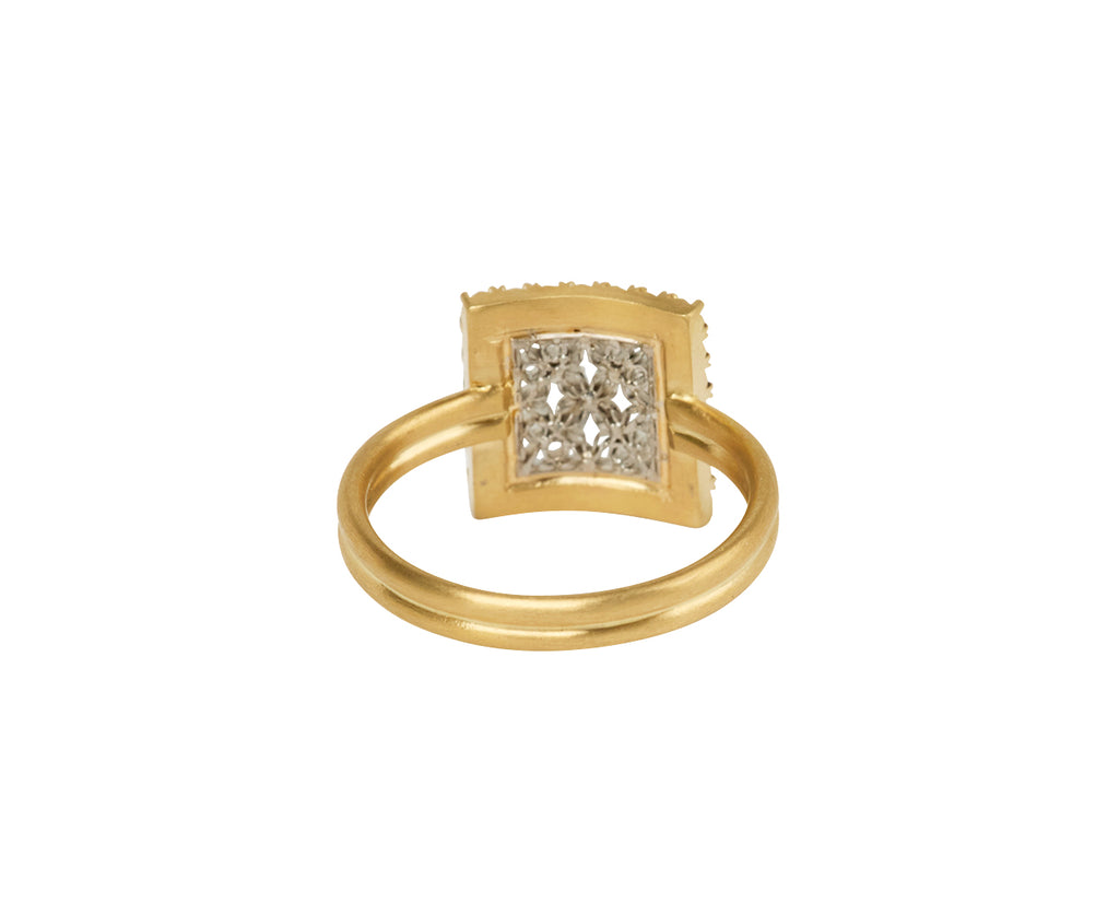 Small Pave Diamond Ring