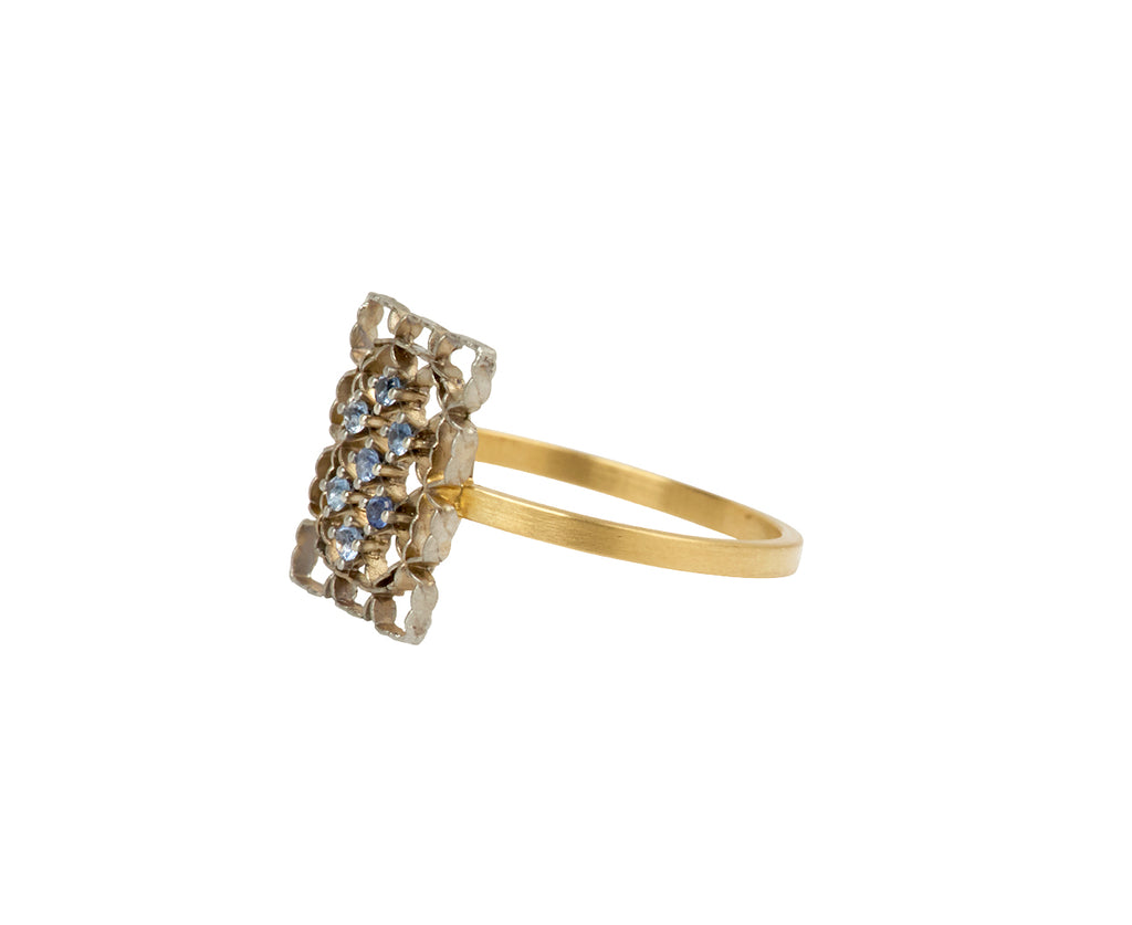 Airy Lace Ceylon Blue Sapphire Ring