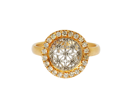 Nikolle Radi Gold and Platinum Diamond Ring