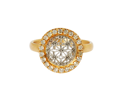Nikolle Radi Gold and Platinum Diamond Ring