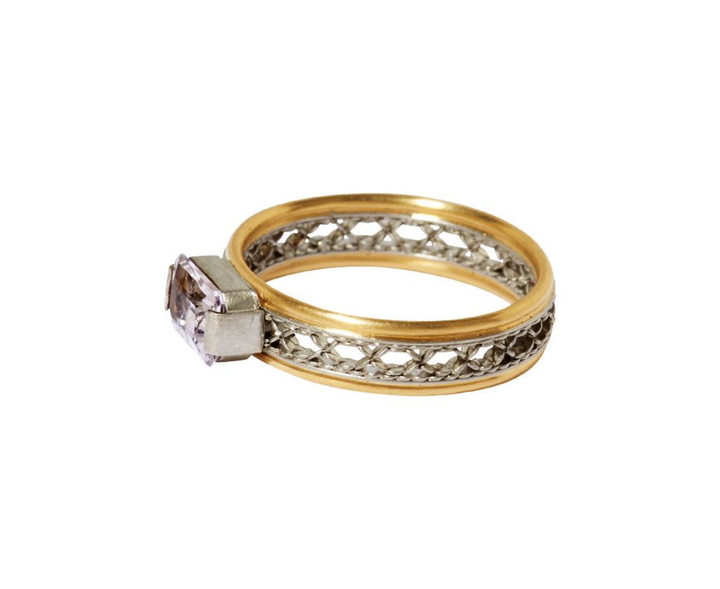 Nikolle Radi Lavender Sapphire Ring - side