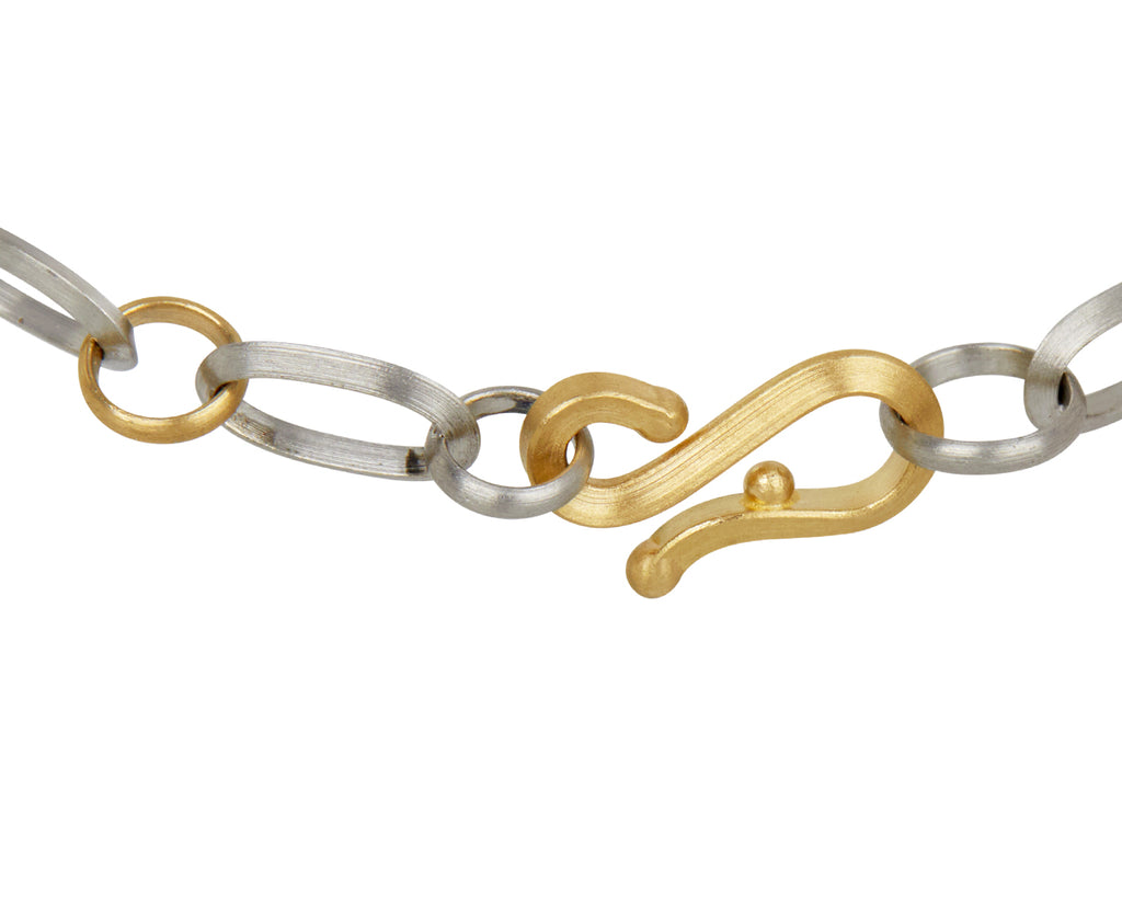 Platinum and Gold Link Bracelet