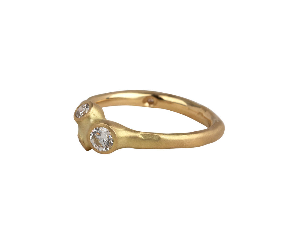 Large Diamond Cluster Ring