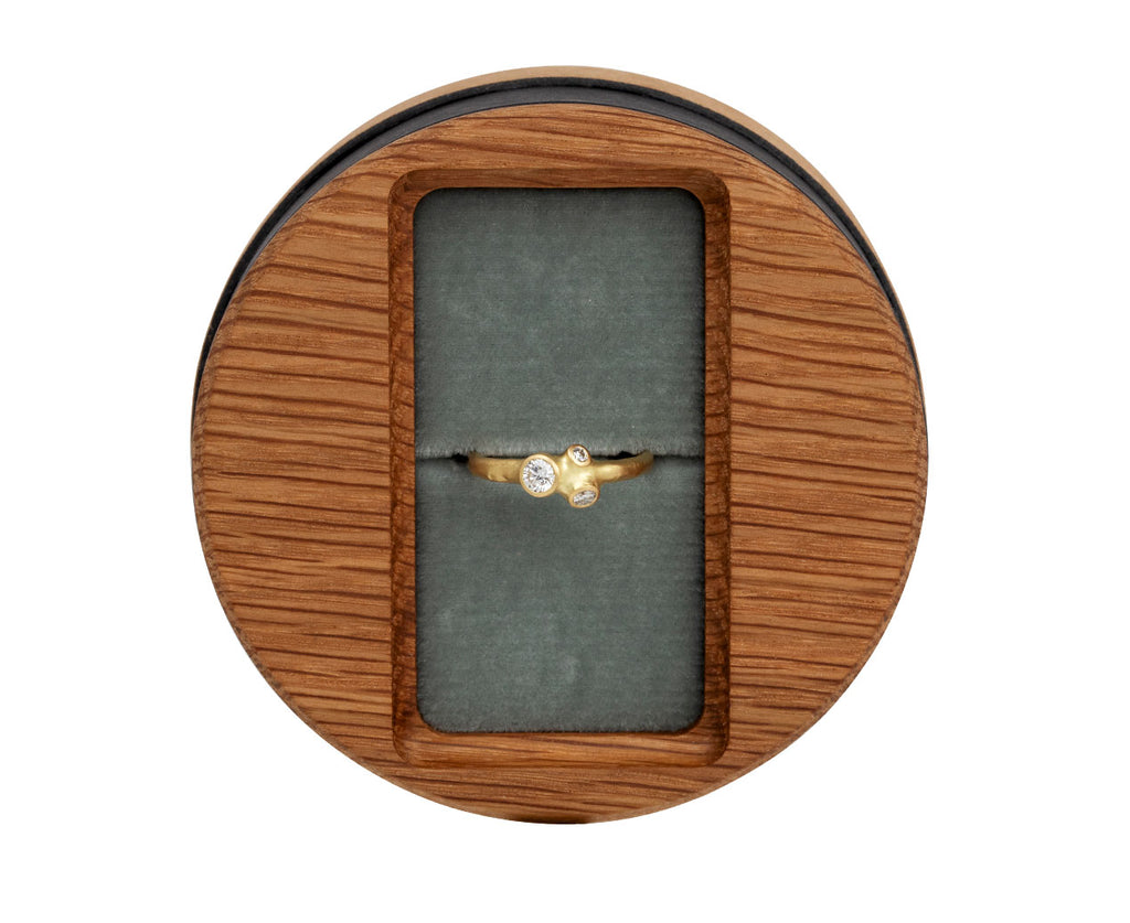Large Diamond Cluster Ring