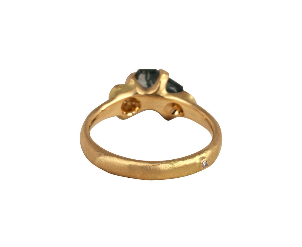 Deep Blue Rough Luxe Montana Sapphire Ring