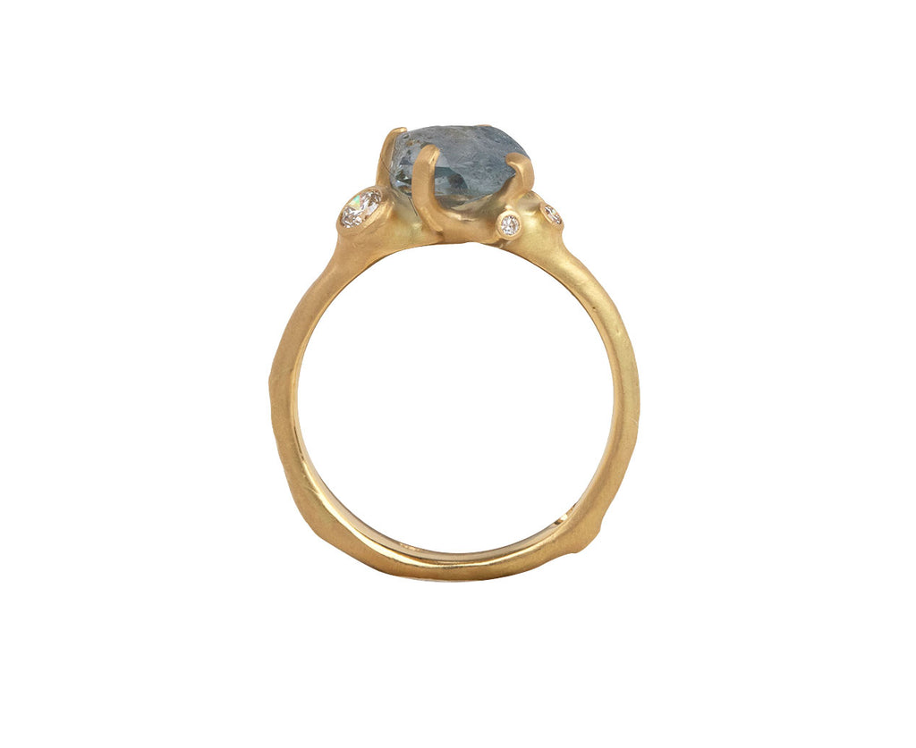 Aqua Montana Sapphire Rough Luxe Ring