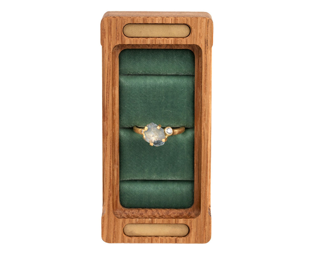 Aqua Montana Sapphire Rough Luxe Ring