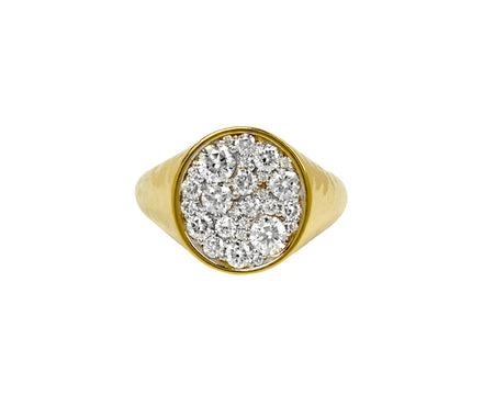 The Octavia Diamond Signet Ring