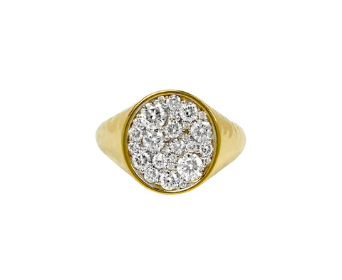 The Octavia Diamond Signet Ring