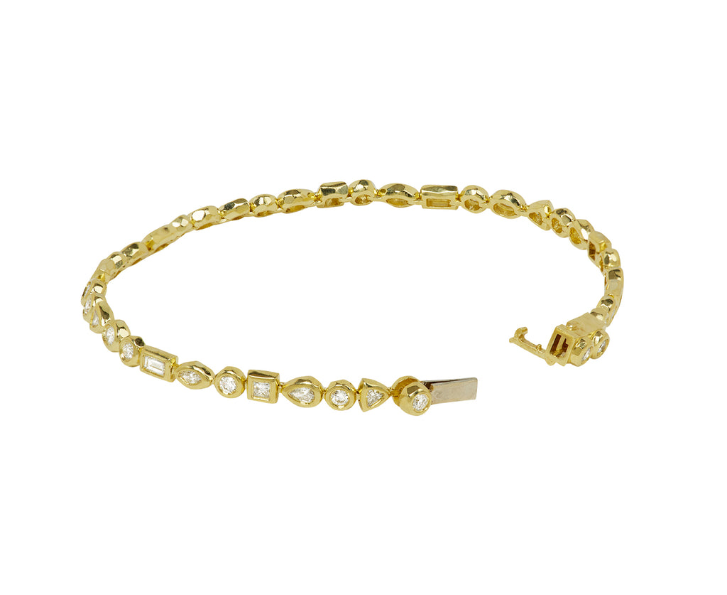 Octavia Elizabeth Mix and Match Diamond Nesting Gem Tennis Bracelet Back