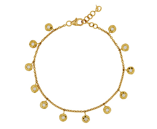 Twelve Diamond Nesting Gem Bracelet