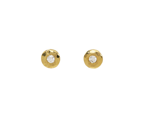Diamond Nesting Gem Stud Earrings