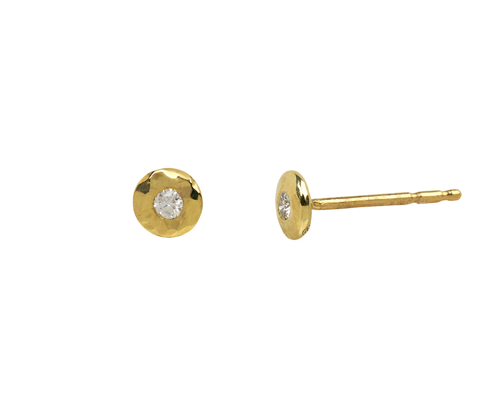 Diamond Nesting Gem Stud Earrings
