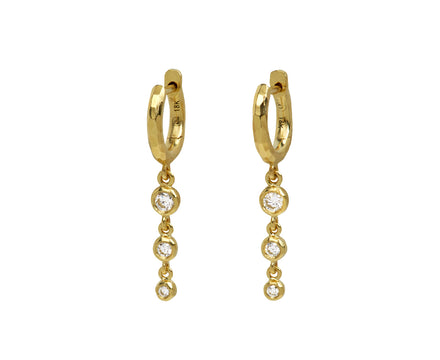 Micro Gabby Tiered Diamond Nesting Gem Earrings