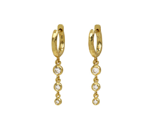 Micro Gabby Tiered Diamond Nesting Gem Earrings