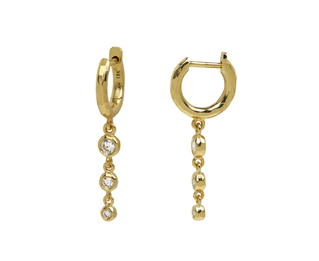 Micro Gabby Tiered Diamond Nesting Gem Earrings