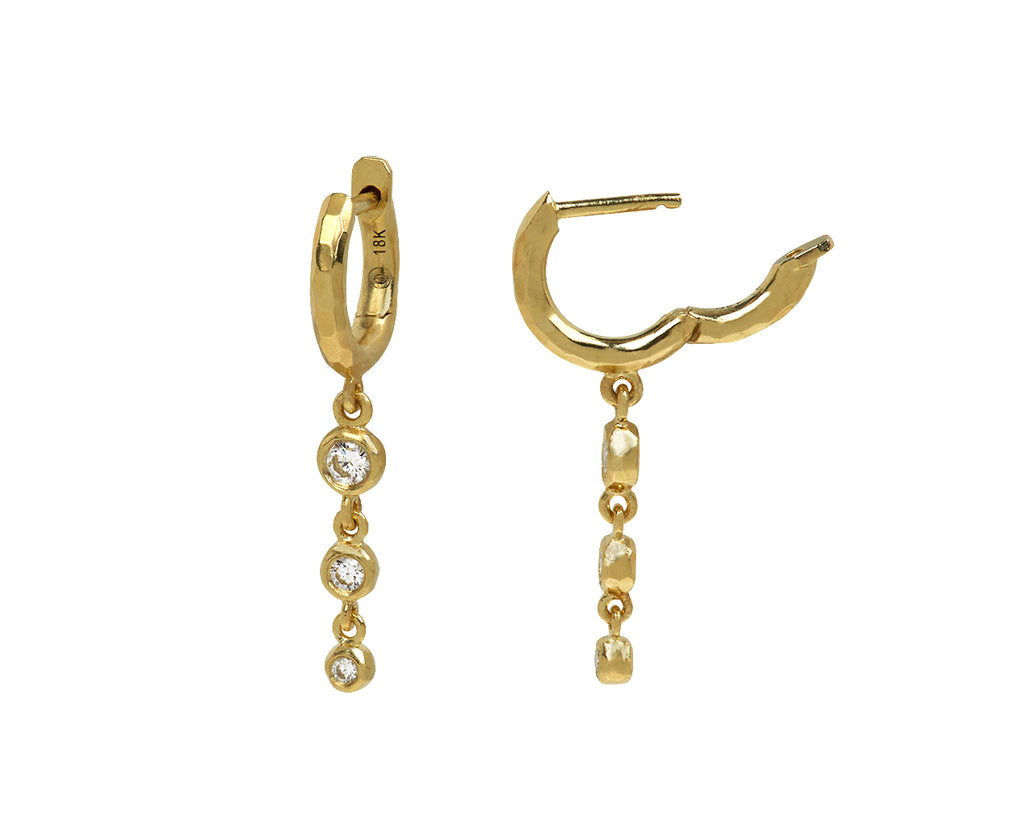 Micro Gabby Tiered Diamond Nesting Gem Earrings
