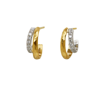 Doubled Diamond Tribute Hoops - TWISTonline 
