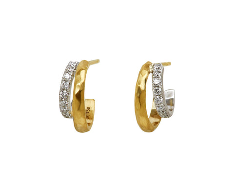Doubled Diamond Tribute Hoops - TWISTonline 