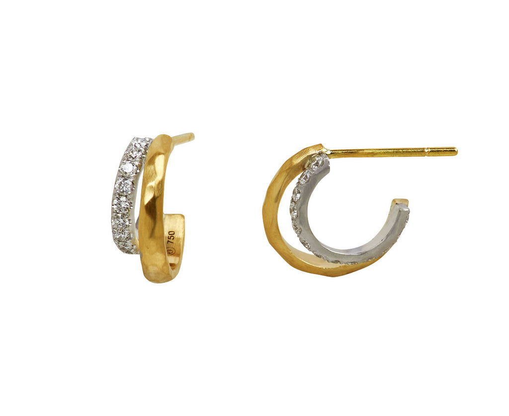 Doubled Diamond Tribute Hoops - TWISTonline 