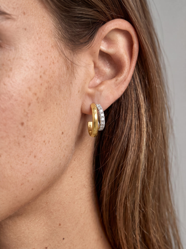 Doubled Diamond Tribute Hoops - TWISTonline 
