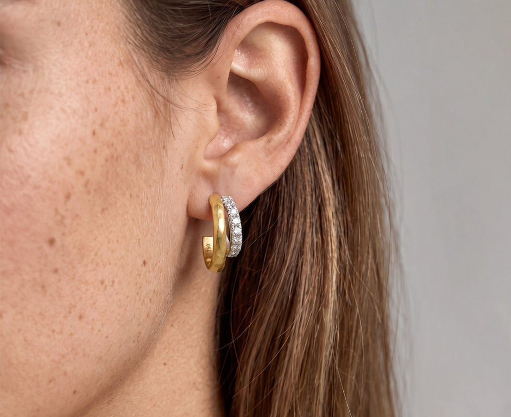 Doubled Diamond Tribute Hoops - TWISTonline 