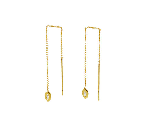 Marquise Diamond Nesting Gem Drop Earrings