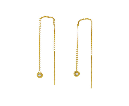 Round Diamond Nesting Gem Drop Earrings