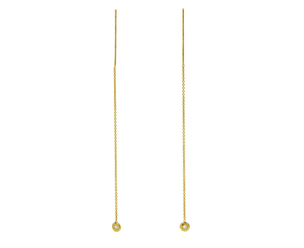 Round Diamond Nesting Gem Drop Earrings