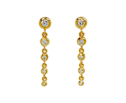 Five Tiered Diamond Nesting Gem Earrings - TWISTonline 